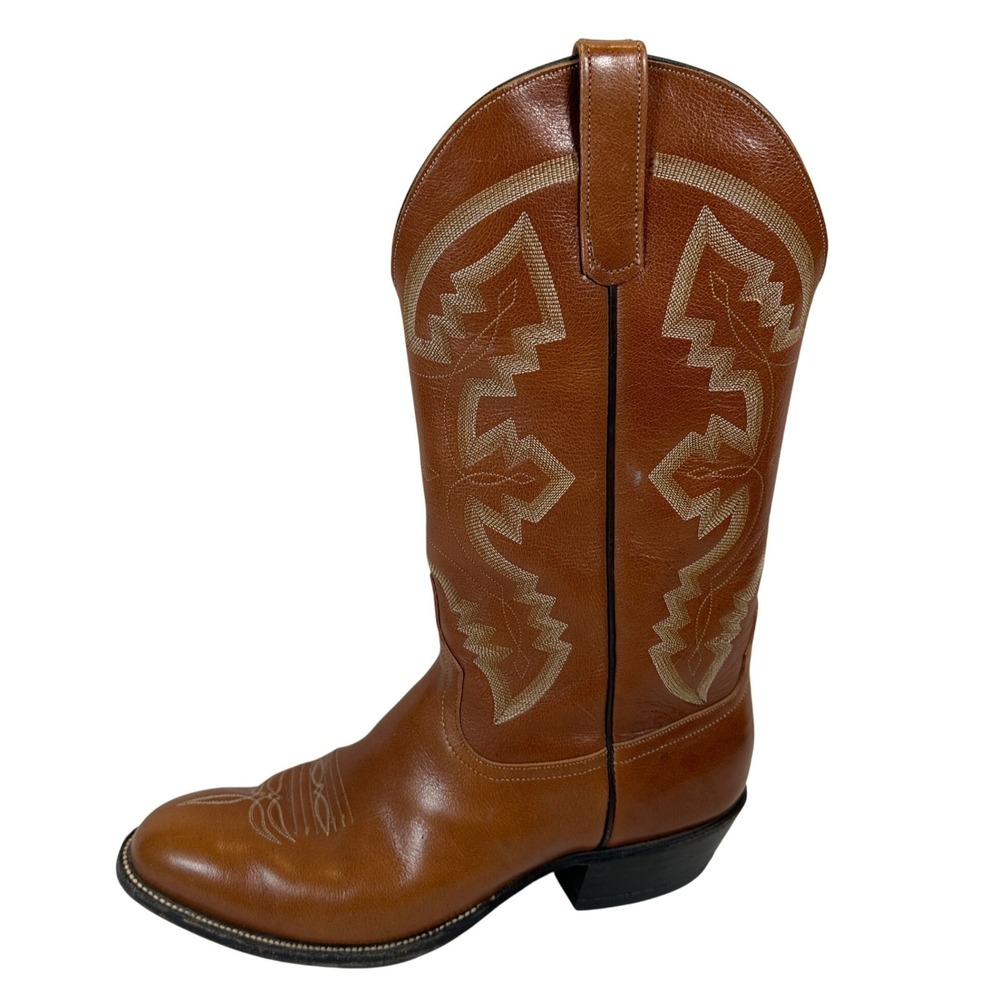 Anderson Bean Round Toe Brown Leather Western Cowboy Boots 5771C 4110 Men 11D